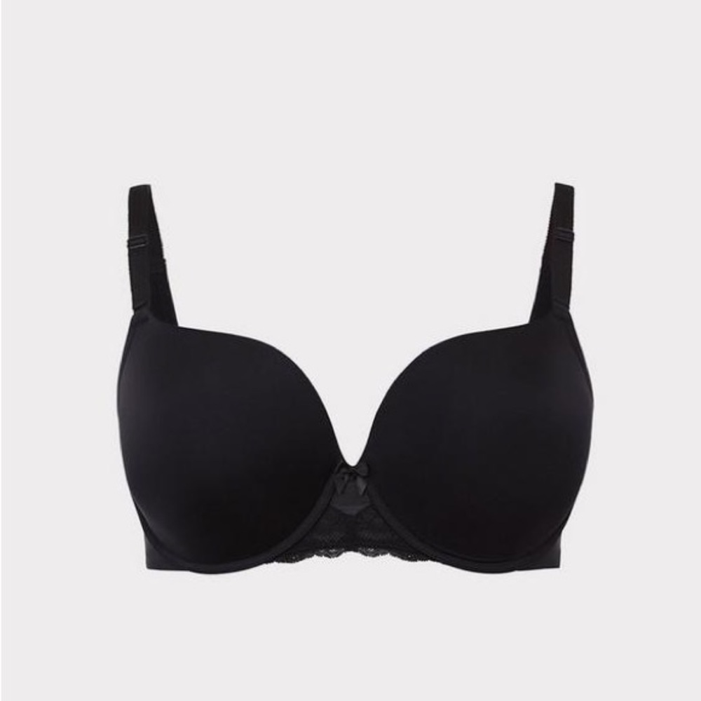 Torrid Black Perfect T-Shirt Push-Up Bra Size 40D